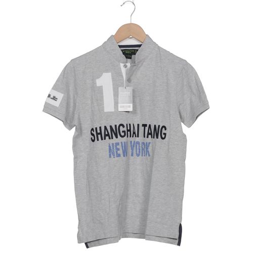 Shanghai Tang Herren Poloshirt, grau, Gr. 46