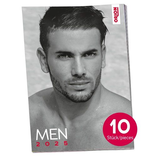 Pin-up Kalender „Men 2025“ im 10er-Pack