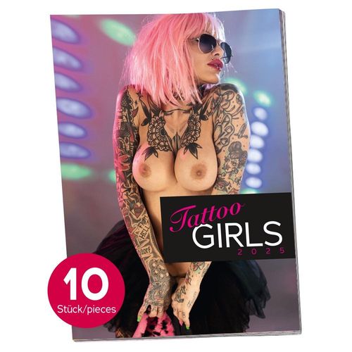 Pin-up Kalender „Tattoo-Girls 2025“ im Großformat