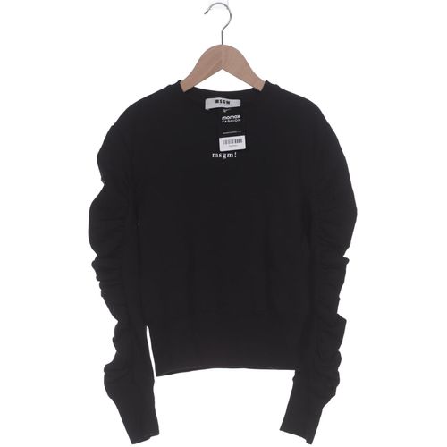 Msgm Damen Sweatshirt, schwarz, Gr. 34