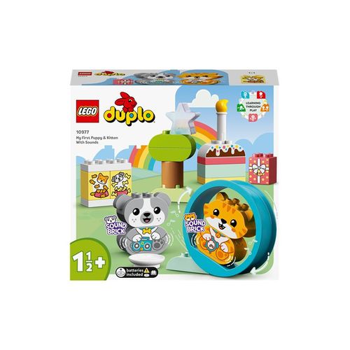 LEGO DUPLO 10977 Mein erstes Hündchen & Kätzchen - mit To