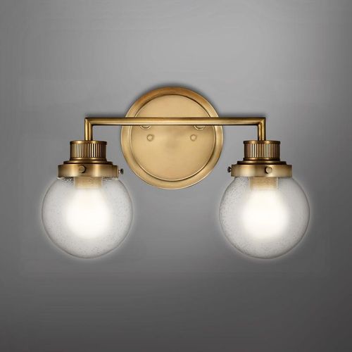 Elstead Lighting Poppy Wandleuchte 2-flammig, QN-POPPY2-HB-BATH,