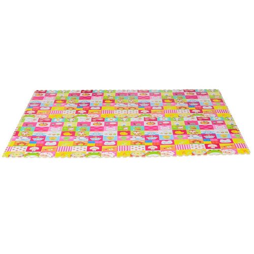 Puzzlematte für Babys Kinder Spielmatte spiel erziehung klappbar EVA foam Tiere Muster 61,5 x 61,5 c