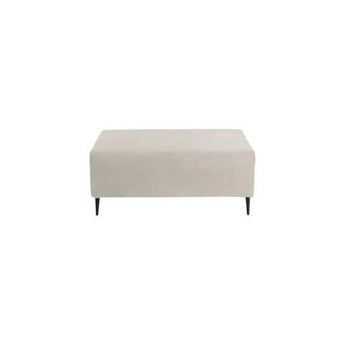 Hocker Roma Weiß Teddystoff