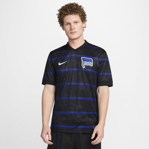 Hertha BSC 2024/25 Stadium Away Nike Replica Fußballtrikot mit Dri-FIT-Technologie für Herren - Schwarz