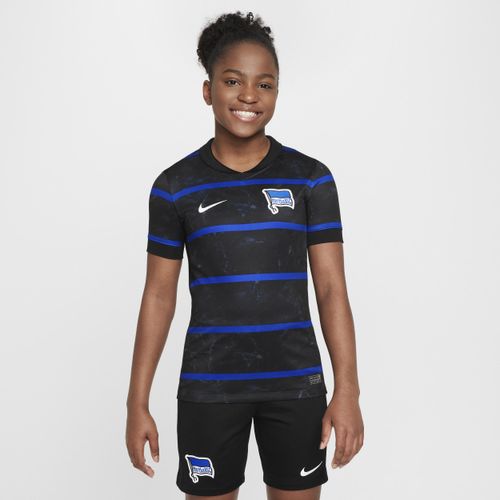 Hertha BSC 2024/25 Stadium Away Nike Replica Fußballtrikot mit Dri-FIT-Technologie für ältere Kinder - Schwarz