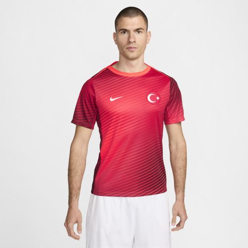 Türkei Academy Pro Nike Dri-FIT Kurzarm-Fußballoberteil für Herren - Rot