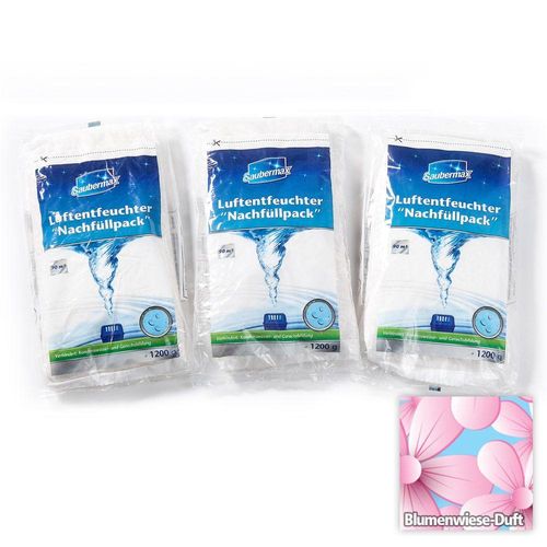 Luftentfeuchter Nachfüllpack mit Blumenfrische-Duft - 3er Pack