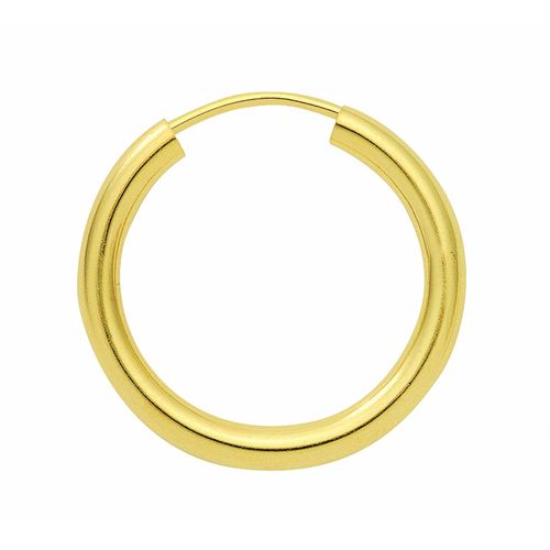 Paar Creolen ADELIA´S "Damen Goldschmuck 1 Paar 585 Gold Ohrringe / Creolen Ø 15 mm", gold, Ohrringe, Damen, Damen, Gold, 585 Gold Goldschmuck für Damen