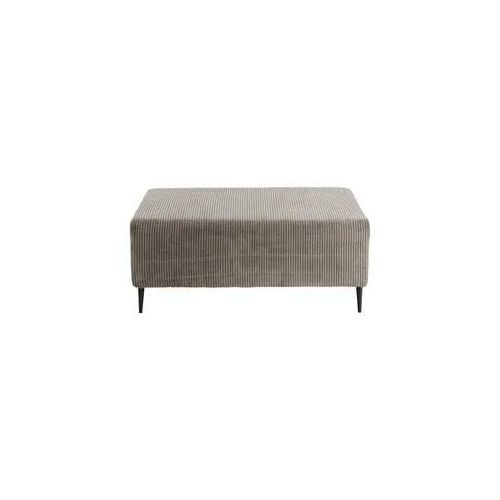 Hocker Roma Graubraun Cord