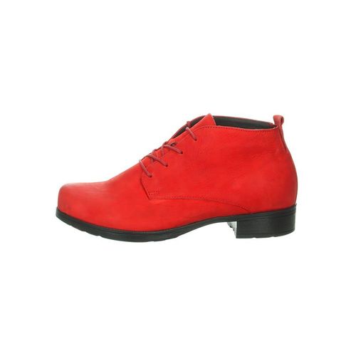 Think! Leder-Ankle-Boots "Denk" in Rot - 38,5