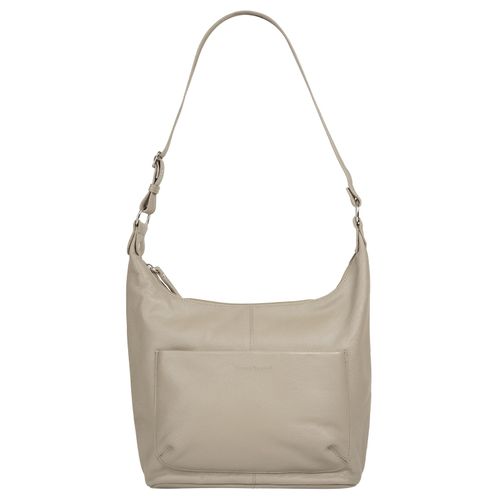 Shopper BRUNO BANANI, Damen, Gr. B/H/T: 38cm x 29cm x 11cm onesize, beige, Leder, unifarben, leicht glänzend, Taschen, echt Leder