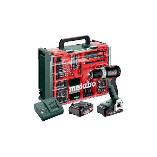 metabo Akku-Bohrschrauber »BS 18 L BL 2 x 2.0 Ah«, (74 tlg.)