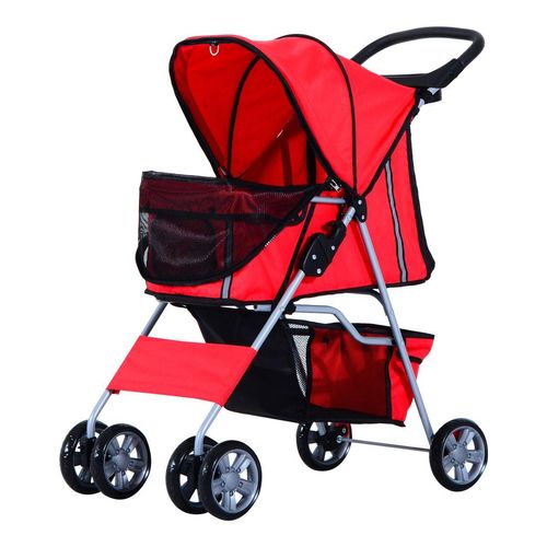 Hundewagen Hundebuggy Pet Stroller Hunde Buggy mit 4 Rolle in 4 Farben