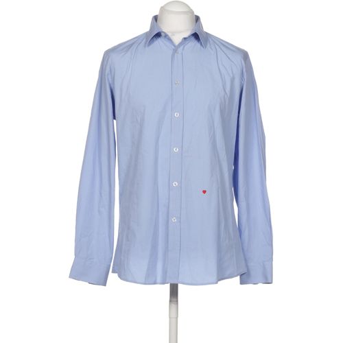 Moschino Herren Hemd, blau, Gr. 52