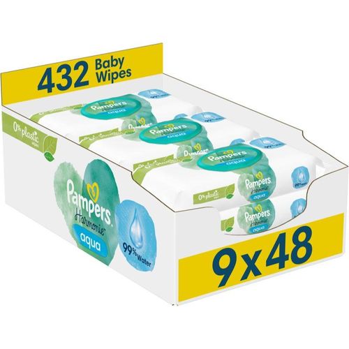 Pampers Harmonie Aqua Vochtige Reinigings Doekjes voor Kinderen 9x48 st