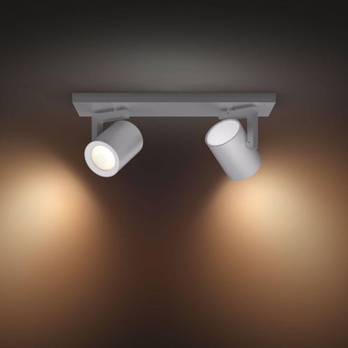 Philips Hue Argenta LED-Spot zweiflammig aluminium