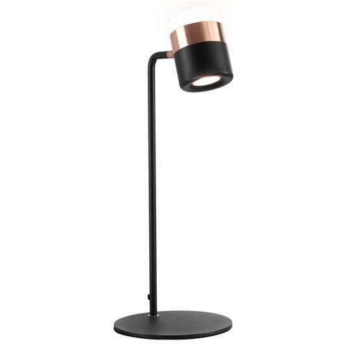 Tischlampe Nachttischlampe Tischleuchte LED 90° verstellbar Industrial Stil Metall Schwarz+Gold 27 x