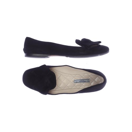 Prada Damen Ballerinas, schwarz, Gr. 38