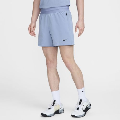 Nike Flex Rep Dri-FIT niet-gevoerde fitnessshorts voor heren (13 cm) - Blauw