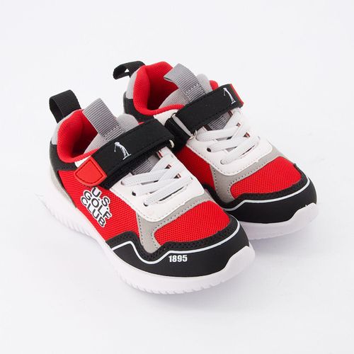 Mehrfarbige Sneaker mit Logo-Details