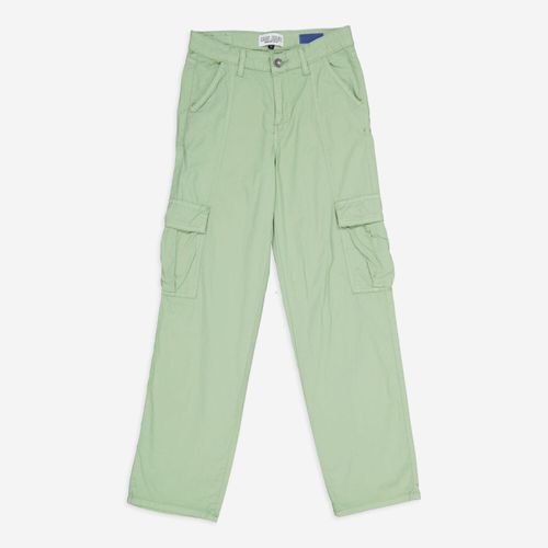 Hellgrüne Loose Fit Cargohose