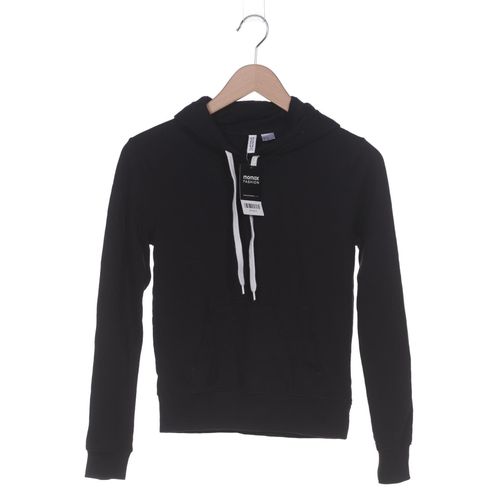 H&M Damen Kapuzenpullover, schwarz, Gr. 34