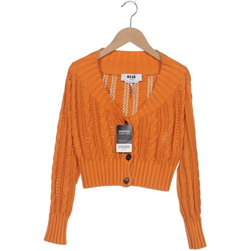 Msgm Damen Strickjacke, orange, Gr. 36