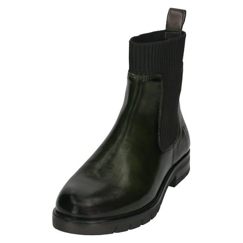 Bagatt Leder-Chelsea-Boots in Dunkelgrün - 37