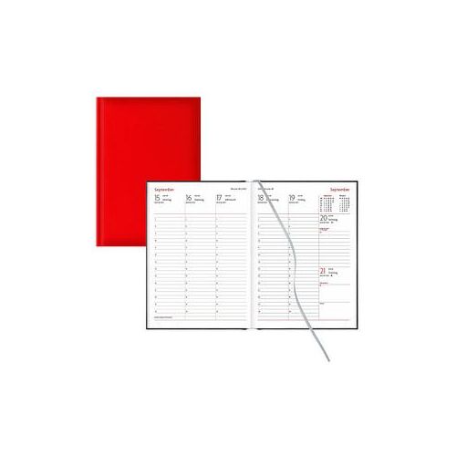 Lediberg Buchkalender Wochenplaner 2025 rot