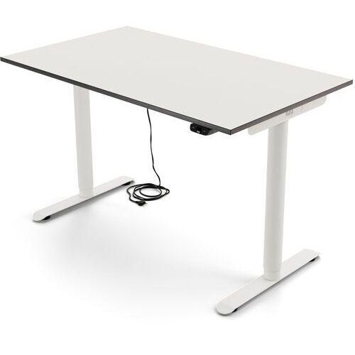 Yaasa Desk Basic S 120 x 70 cm - Elektrisch höhenverstellbarer Schreibtisch | weiß