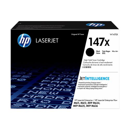 Original HP LaserJet Enterprise M 611 x (W1470X / 147X) Toner Schwarz