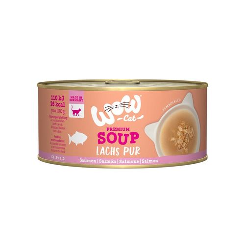 WOW CAT Suppe mit Lachs 12x70g