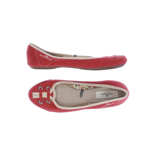 Tom Tailor Damen Ballerinas, rot, Gr. 38