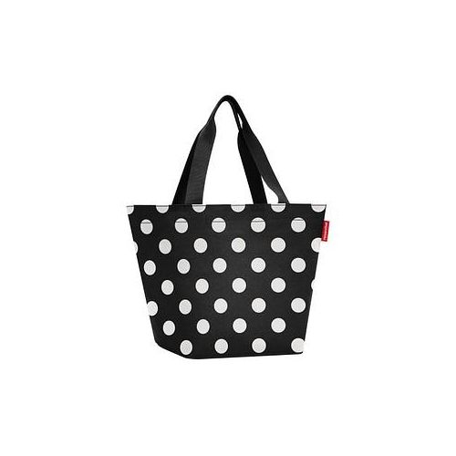 reisenthel® Einkaufstasche shopper M Kunstfaser schwarz-weiß gepunktet ZS7073