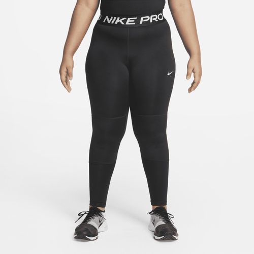 Nike Pro Dri-FIT legging voor meisjes (Ruimere maten) - Zwart