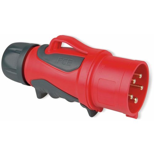 PCE CEE-Stecker mit Phasenwender GRIP, 32 A, 5-polig