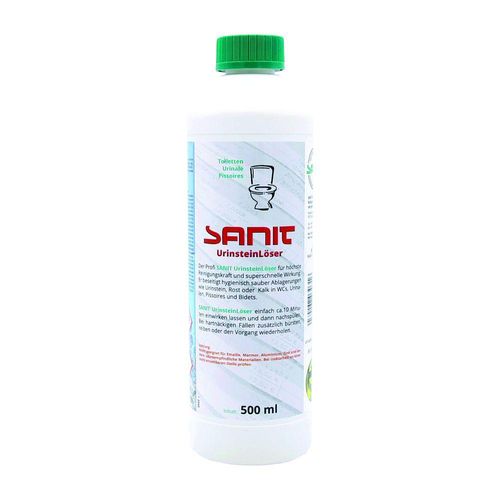 Sanit Urin-Stein-Löser für Ablagerungen in WCs und Urinalen 500ml Flasche 3031