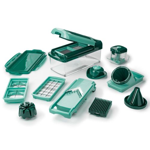 Genius Nicer Dicer Genius Nicer Dicer »Fusion Smart«, 16-teilig, 1,25 l Auffangbehälter, Klingen aus Edelstahl