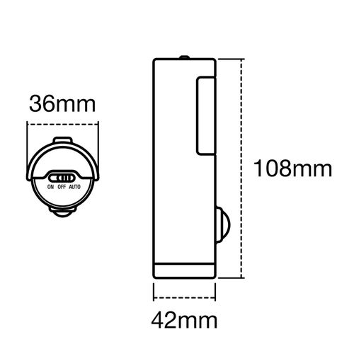 LEDVANCE Nightlux Torch LED-Nachtlicht weiß