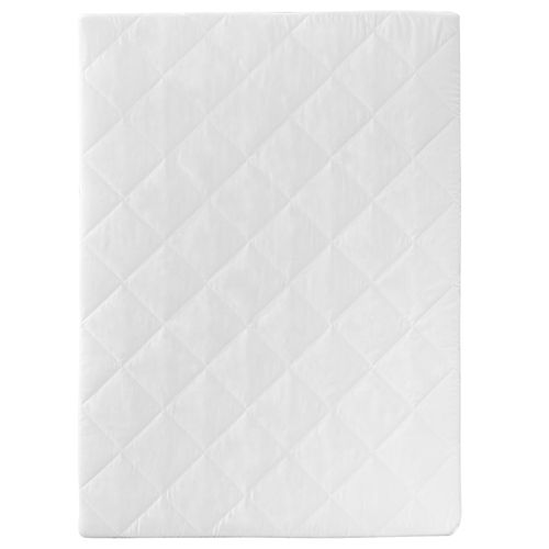 Laufgittermatratze für Laufgitter ca. 75 x 100 cm, Laufstall-Matratze weiß, gesteppt