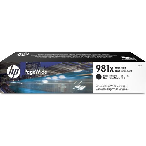 Original HP PageWide Enterprise Color 556 xh (L0R12A / 981X) Druckerpatrone Schwarz