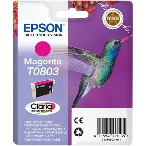 Original Epson Stylus Photo RX 685 (C13T08034011 / T0803) Druckerpatrone Magenta