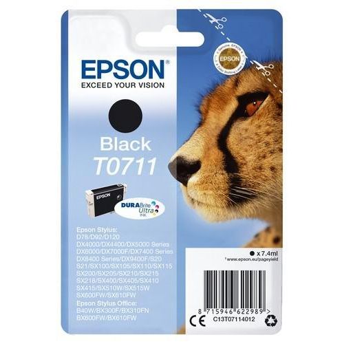 Original Epson Stylus DX 5050 (C13T07114011 / T0711) Druckerpatrone Schwarz