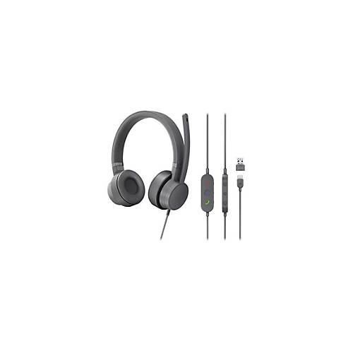 Lenovo Go - Headset - On-Ear - kabelgebunden - aktive Rauschunterdrückung - USB-C