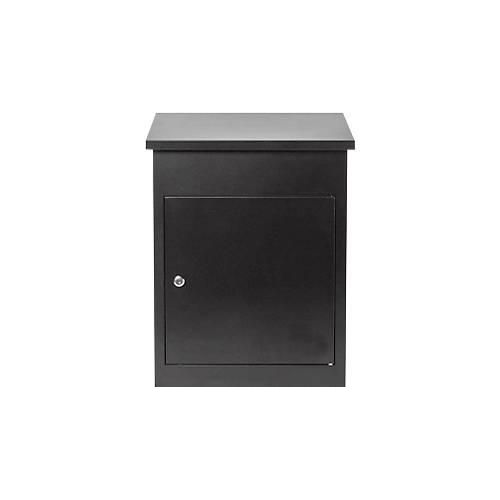 Paketbox Phoenix PB0580, Volumen 61 l, wetterfest, Smart System, Diebstahlsicherung, Schlüsselschloss, B 440 x T 350 x H 580 mm, Stahl, schwarz