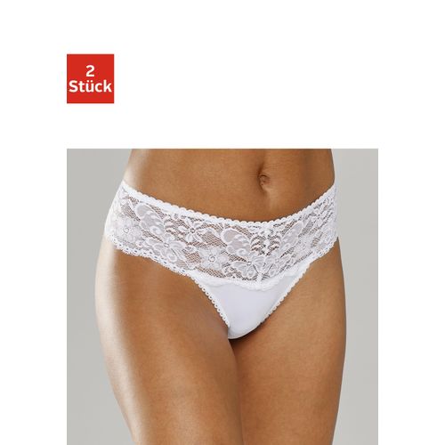 Nuance String, (2 St.), Dessous mit breitem Spitzenband