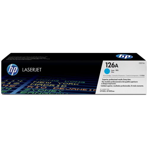 Original HP LaserJet Pro 100 Color MFP M 175 r (CE311A / 126A) Toner Cyan