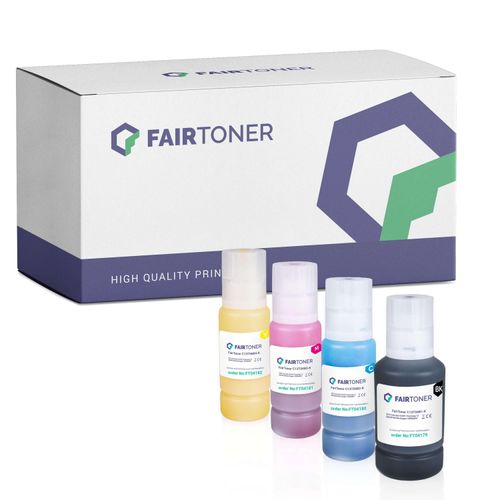 4er Multipack Set kompatibel für Epson Ecotank 113 Tintentanks