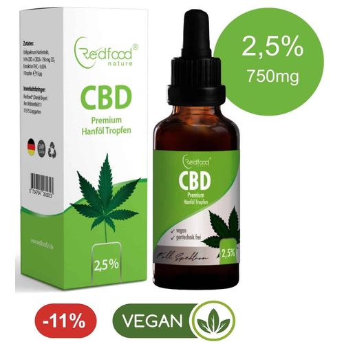 CBD ÖL 2,5 % Vollspektrum Hanf Öl 30ml